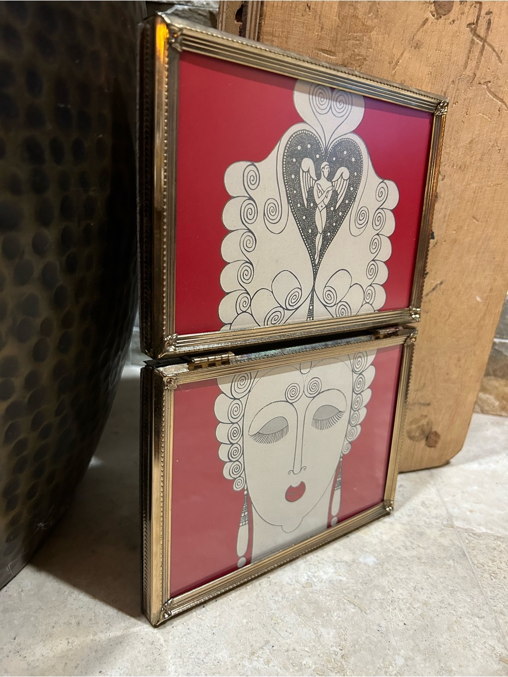 ERTE Vintage Book Print- “Amoureuse” Framed Art - Picture 2 of 16